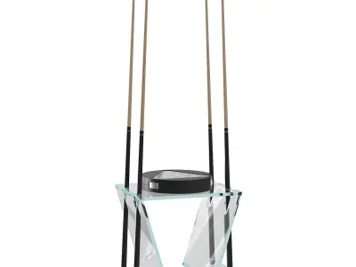 Filotto glass billiard table 3D model