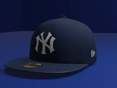 New York Yankees Baseball Hat 3D model