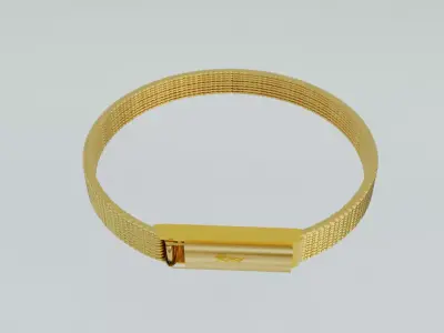 Luxury Golden Bracelet  Jewelry 3D Model  3D print model
