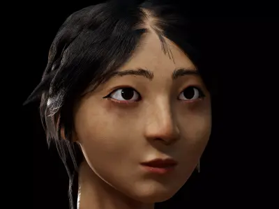 Realistic Girl Character  3D model