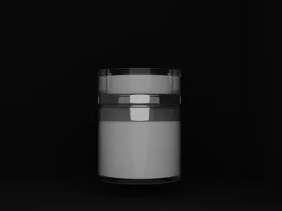 Airless containers Low-poly 3D model
