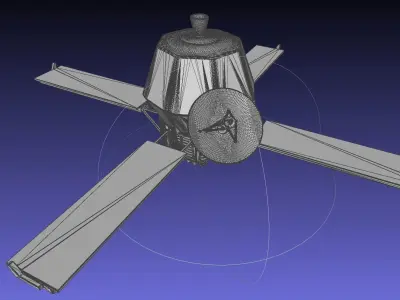 Mariner 9 Mars Probe Basic Printable Model 3D print model