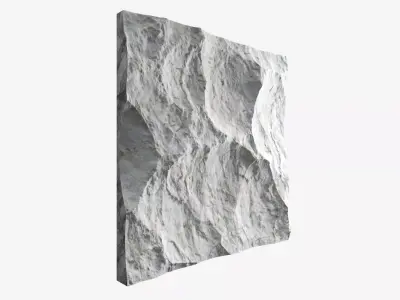 509-RockPanel piece of stone on wall 3D model