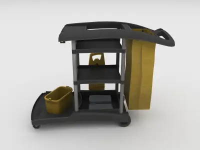 Janitor Equipment Low-poly 3D model