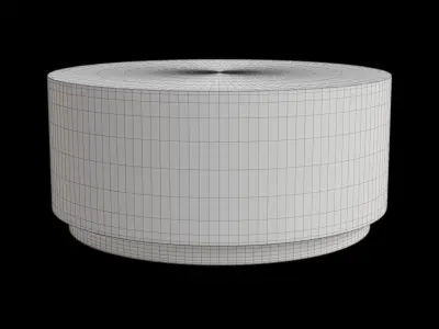 Light Beige Bohemian Coffee Table Low-poly 3D model