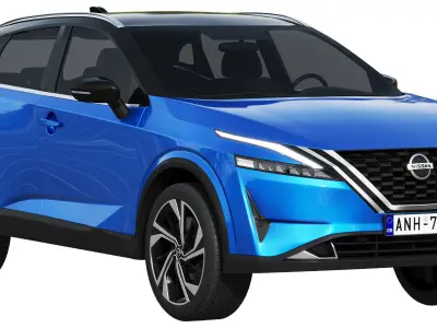 Nissan Qashqai 2022 3D model