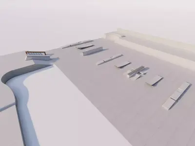 Skatepark-Skate Park PACK  3D model