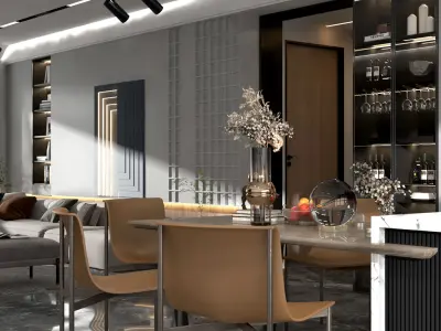 Modern Interior Design 02 3D model
