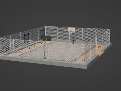 Basketball Stadium - Orlando Magic Low-poly 3D model