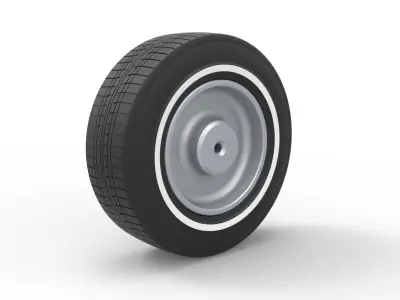 Wire wheel 4 Scale 1 to 10 3D print model