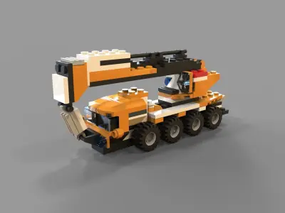 Lego cars pack  Low-poly 3D model