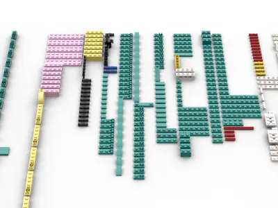 TwindBricks3D - 31211 The Fauna Collection - Macaw Parrots 3D print model