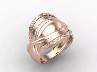 Plain Ring Women Ready STL 3DM Models Womens Rings 3D models 3D print model 57