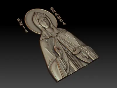 Saint Apollinaria of Egypt 3D print model