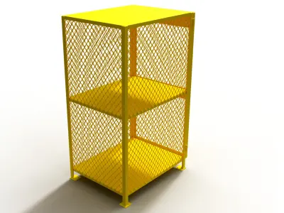 3D model of a box for a gas cylinder 3D model