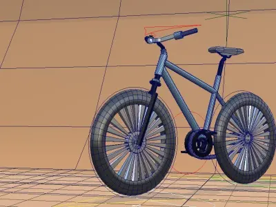 Bicycle  bike  bicicleta Low-poly 3D model