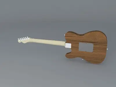A HOT RODDED Fender Telecaster guitar Free 3D model