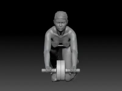 FITNESS GIRL 2 3D print model