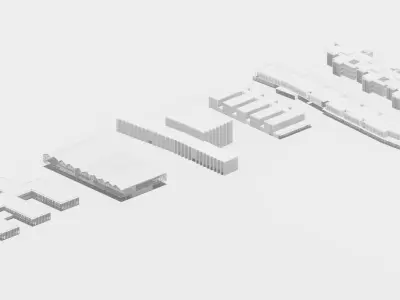 Collection of Public Buildings Interior  Exterior Designs 3D model