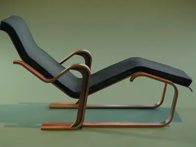 Lounge Chair Low-poly 3D model