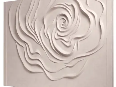 Decorativ panel wave 30 3D model