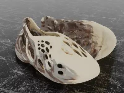 ADIDAS YEEZY FOAM RUNNER MX 350 3D SHOES Low-poly 3D model