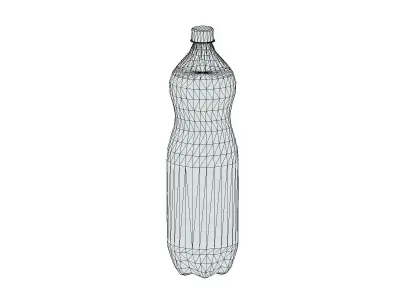 Supermarket Soda Drink Bottle 02 Low Poly PBR Realistic Low-poly 3D model