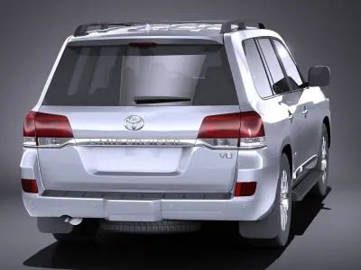 Toyota Land Cruiser 2018 VRAY 3D model