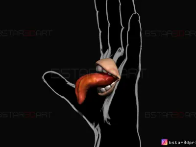 Sukuna mouth - Jujutsu Kaisen Cosplay - Halloween Cosplay Hand  3D print model