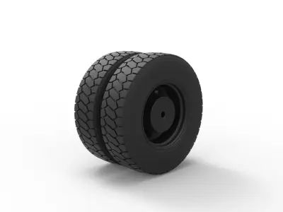  Rear wheel from truck 3D print model