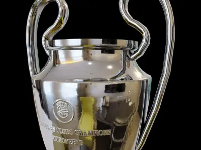 Champions League Cup Free low-poly 3D model