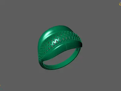 Plain Ring Women Ready STL 3DM Models Womens Rings 3D models 3D print model 17