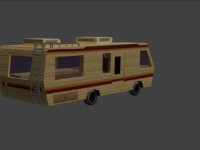 Breaking Bad Van Low-poly 3D model