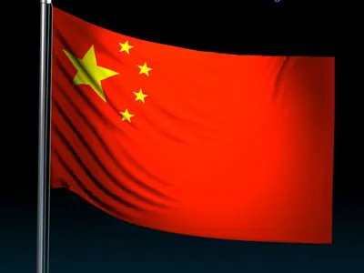 Flag China 3D model