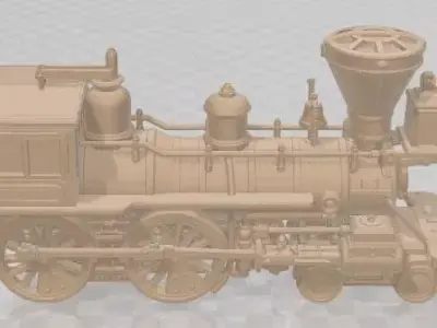 Jupiter Steam Train 1868 Printable 3D print model