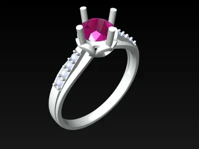 Diamond Ring - Womens Rings - N718822 3D print model