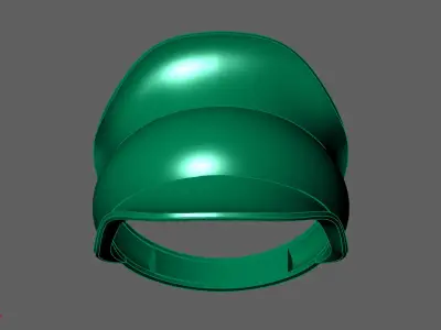 Plain Ring Women Ready STL 3DM Models Womens Rings 3D models 3D print model 55