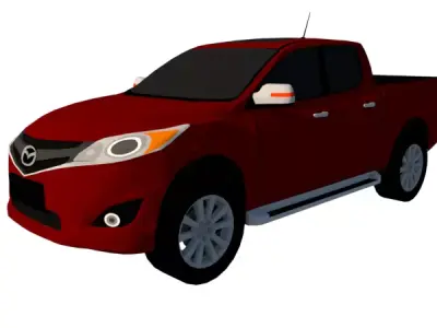 MAZDA BT2500 2017 4X4 PICK UP Low-poly 3D model