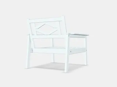 BONDHOLMEN Armchair outdoor Low-poly 3D model