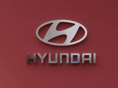 3D hyundai logo 3D model