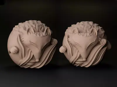 fox candel 3D print model