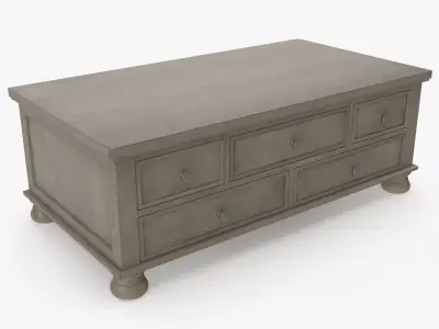 Coffee Table v2 Low-poly 3D model