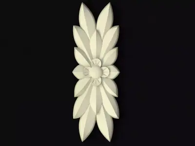 Central decor ornament for furniture 3D model 39