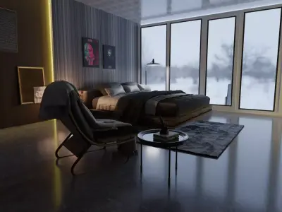 LUXURY BEDROOMS 3D model