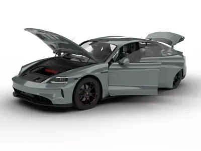 Porsche Taycan GTS 2025 HQ 3d model 3D model