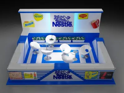 Booth Exhibition Stand a293  3D model