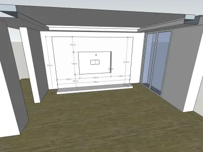 TV stand Free 3D model