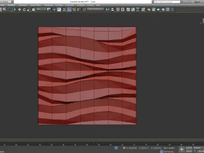 3d wall panel decoration low poly 3d model Low-poly 3D model