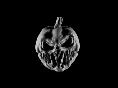 Scary Halloween Pumkin 3D print model