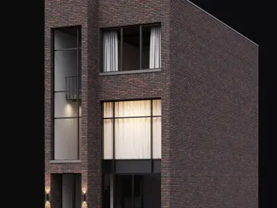 Modern house 07 3D model
